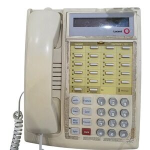 Lucent 18D‎ Business Office 2 Lines Telephone System Beige Labels, Wall Mount